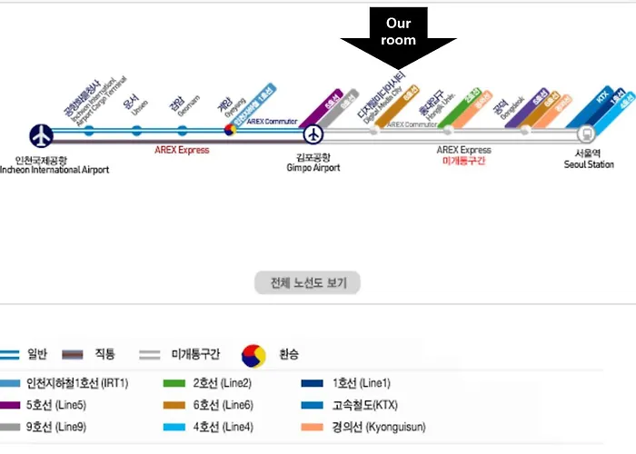 아파트호텔 Arex # Queen Bed 5 #10 People # Airport Railway Station # Triple Station # Hong Dae # #3room # Dmc #